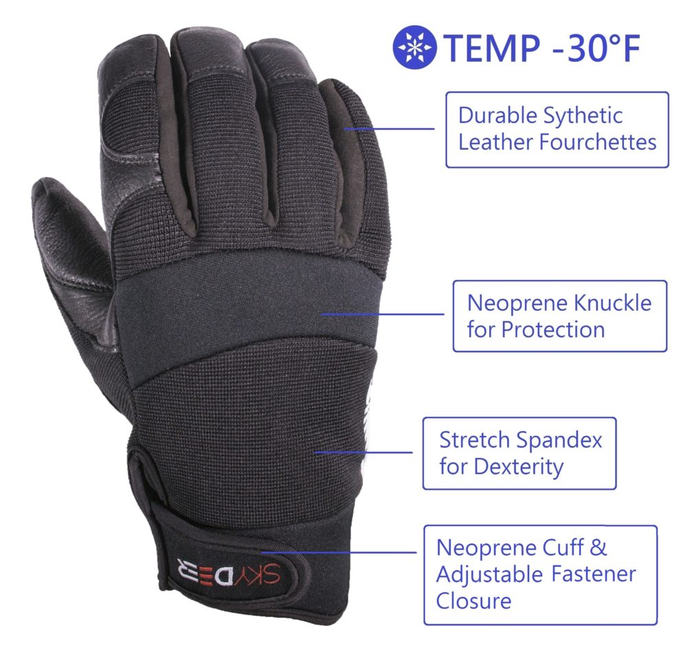 WORKPRO Safety Work Gloves Mechanic for Men M/L/XL Touch Screen Non-Slip  Blue